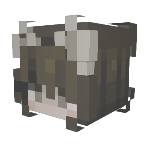 BeccaWin Minecraft avatar head, 3D render