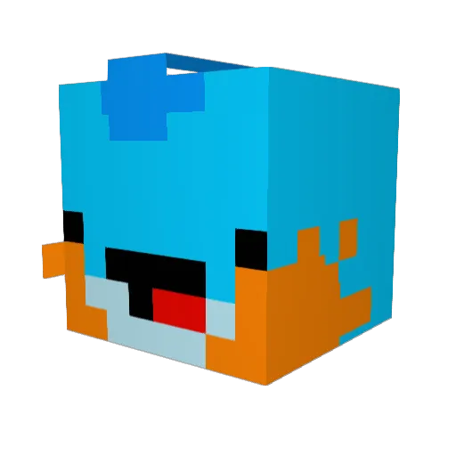 Becca_Rose2004 Minecraft avatar head, 3D render
