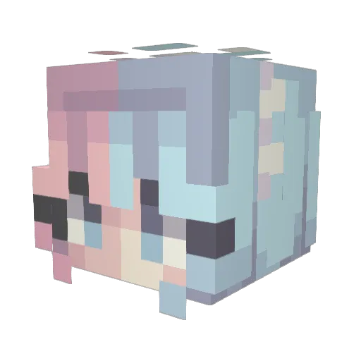 Becciii29 Minecraft avatar head, 3D render