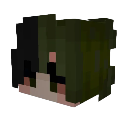 Beceerre Minecraft avatar head, 3D render
