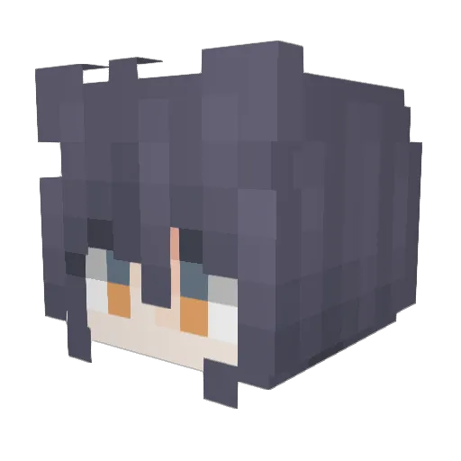 Bechnol Minecraft avatar head, 3D render
