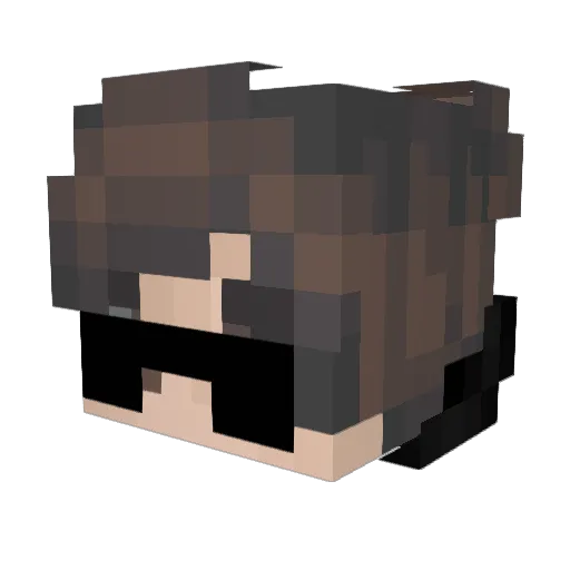 BeckStrider Minecraft avatar head, 3D render