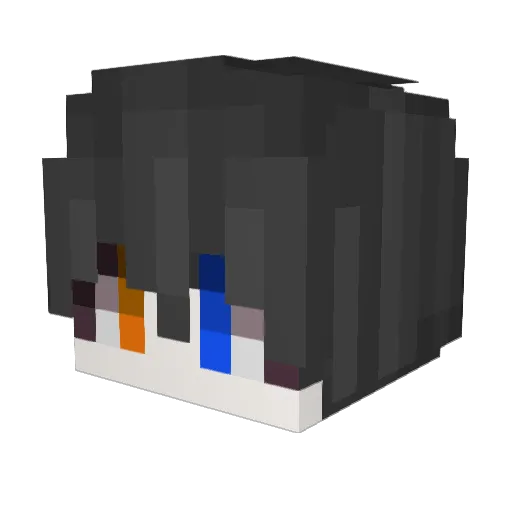 Becker_L Minecraft avatar head, 3D render
