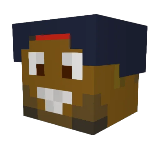 Beckham9 Minecraft avatar head, 3D render