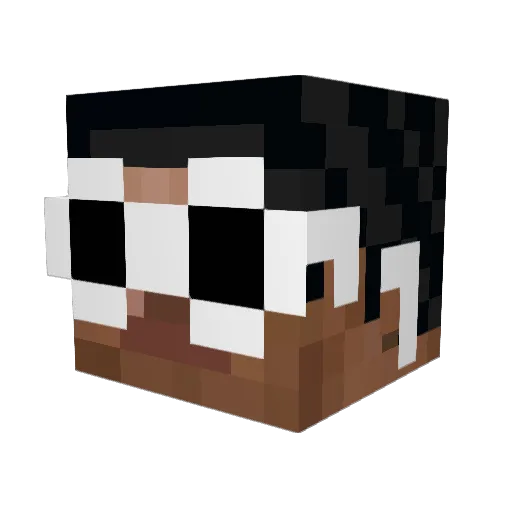 BeckhamGaming Minecraft avatar head, 3D render