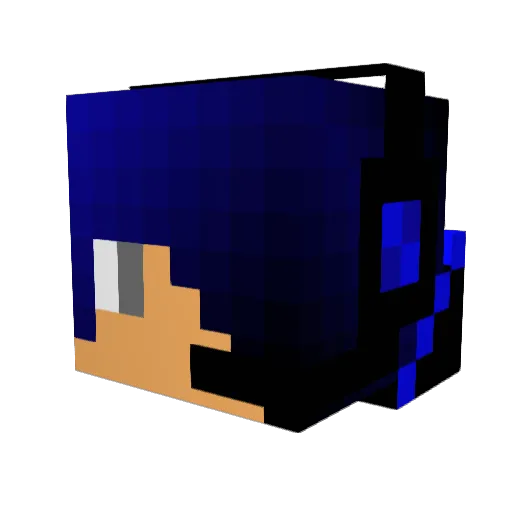 Becksoul Minecraft avatar head, 3D render
