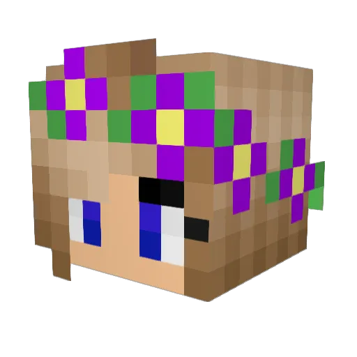 Becky_Boo22 Minecraft avatar head, 3D render