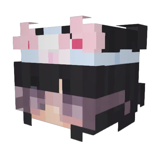 BedBreakBandit Minecraft avatar head, 3D render