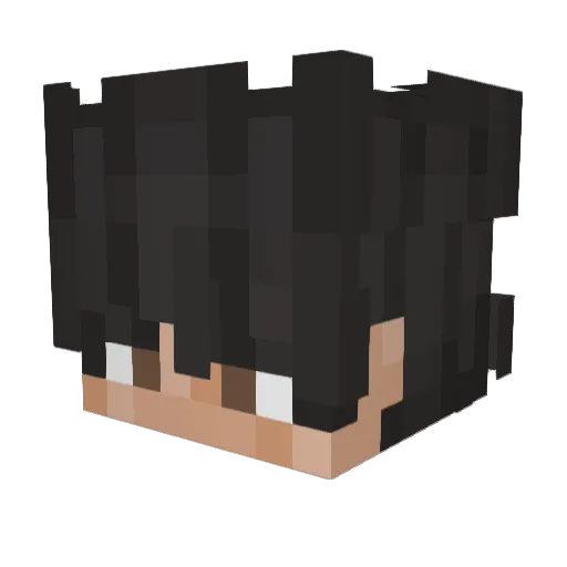 BedRipper Minecraft avatar head, 3D render