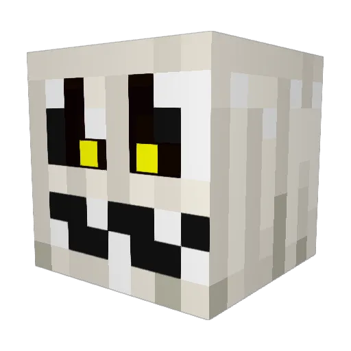 Bedaida Minecraft avatar head, 3D render