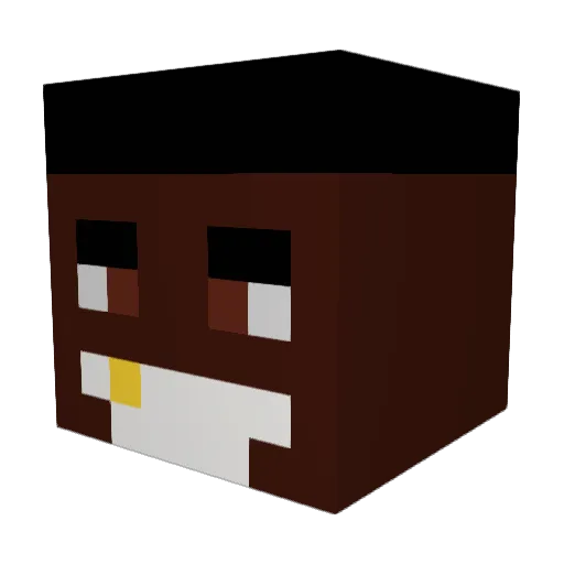 Bedelci69 Minecraft avatar head, 3D render