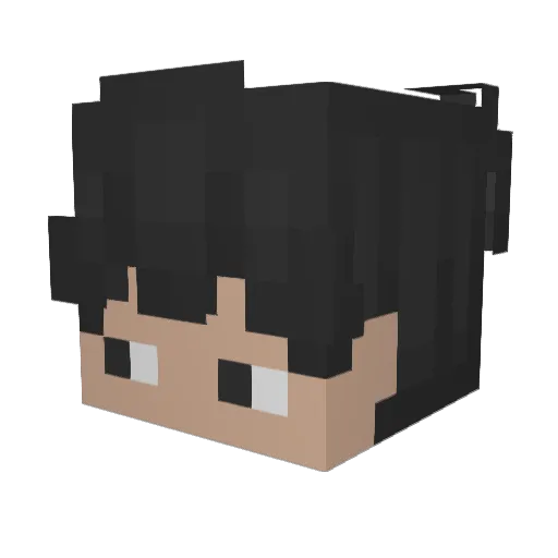 Bedeutendlich Minecraft avatar head, 3D render