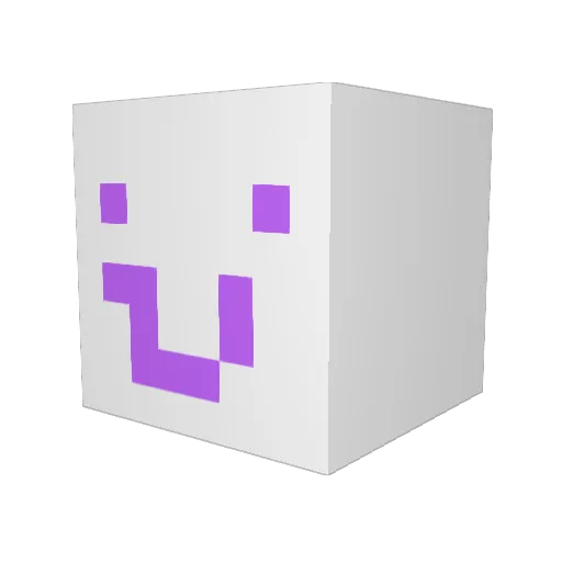 Bedizen Minecraft avatar head, 3D render