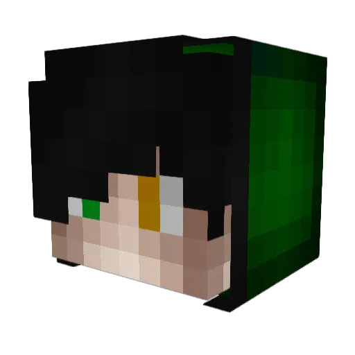 BedoSTAFF Minecraft avatar head, 3D render
