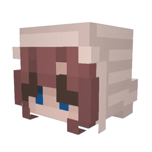 BedrockSucks Minecraft avatar head, 3D render