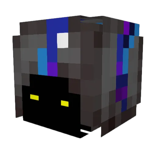 Bedtimeii Minecraft avatar head, 3D render