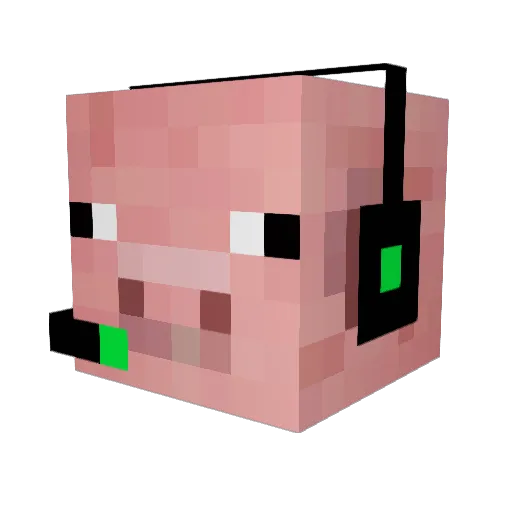 Bedwardism Minecraft avatar head, 3D render