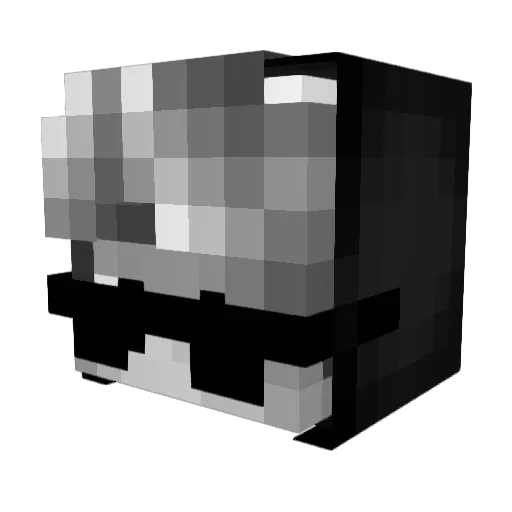 BedwarsRush Minecraft avatar head, 3D render