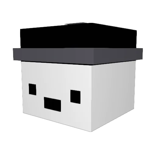 Bee18K Minecraft avatar head, 3D render