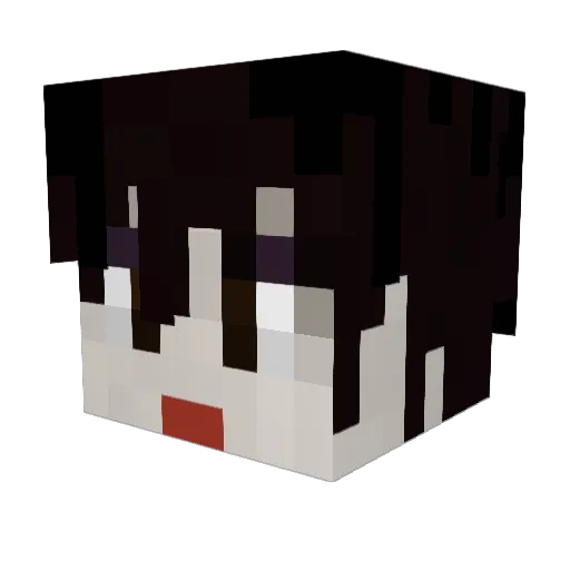 Bee420_ Minecraft avatar head, 3D render