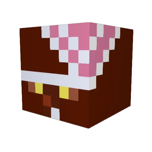 Bee4689 Minecraft avatar head, 3D render