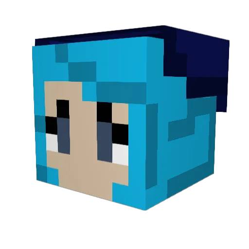BeeBee8793 Minecraft avatar head, 3D render
