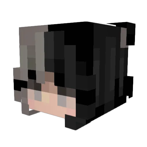 BeeBeeScream Minecraft avatar head, 3D render