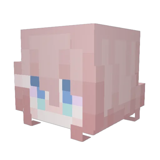 BeeBoyCH Minecraft avatar head, 3D render