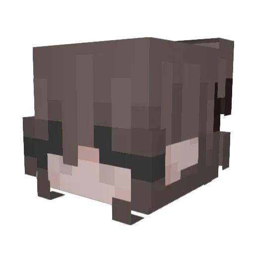 BeeGem Minecraft avatar head, 3D render