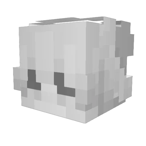 BeeIcarus Minecraft avatar head, 3D render