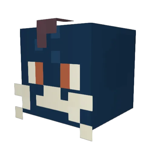 BeeInTheWoods Minecraft avatar head, 3D render