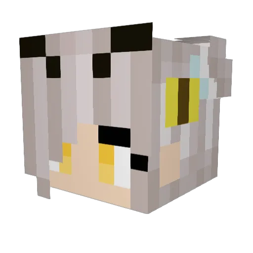 BeeJellyyy Minecraft avatar head, 3D render