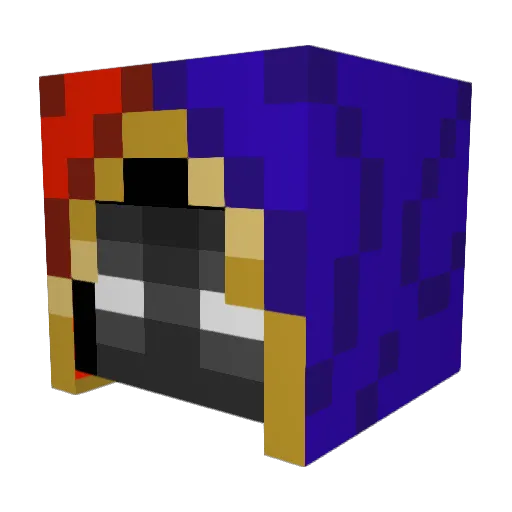 BeeJezuz Minecraft avatar head, 3D render