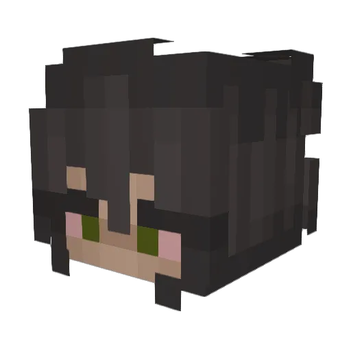 BeeM1lk Minecraft avatar head, 3D render
