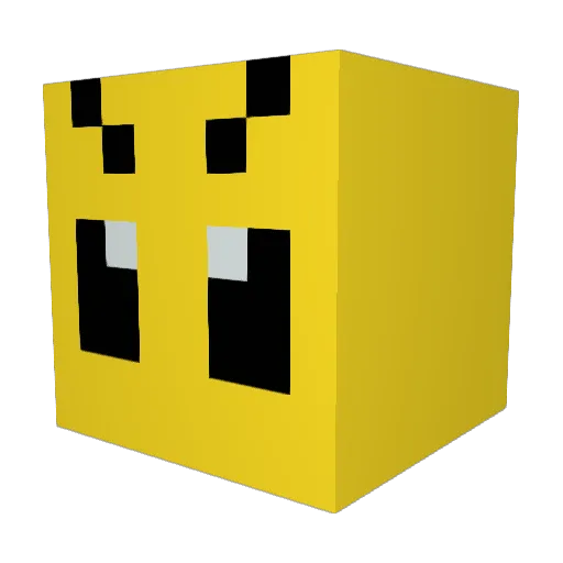 BeeProfile Minecraft avatar head, 3D render