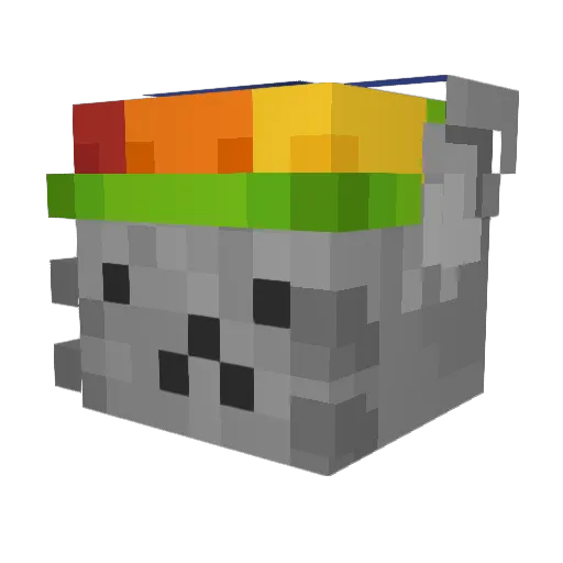 BeeSant Minecraft avatar head, 3D render