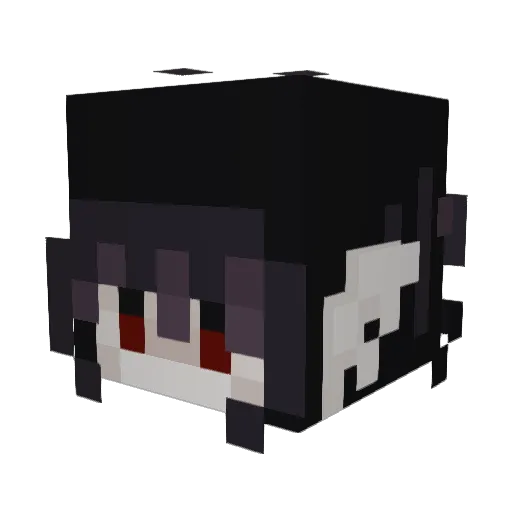 BeeUnderwater Minecraft avatar head, 3D render