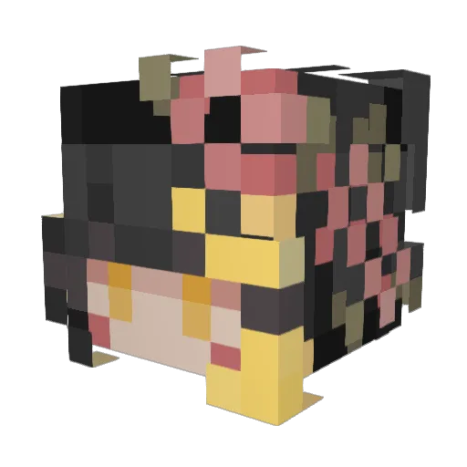 Bee_Noises Minecraft avatar head, 3D render