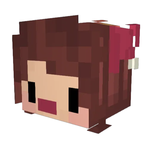 Bee_Shroom Minecraft avatar head, 3D render
