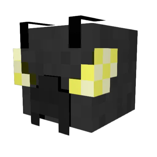 Bee_Too_Thanks Minecraft avatar head, 3D render