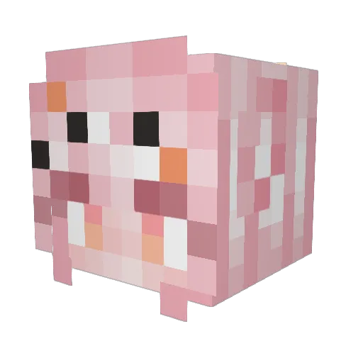 Beeatrus Minecraft avatar head, 3D render