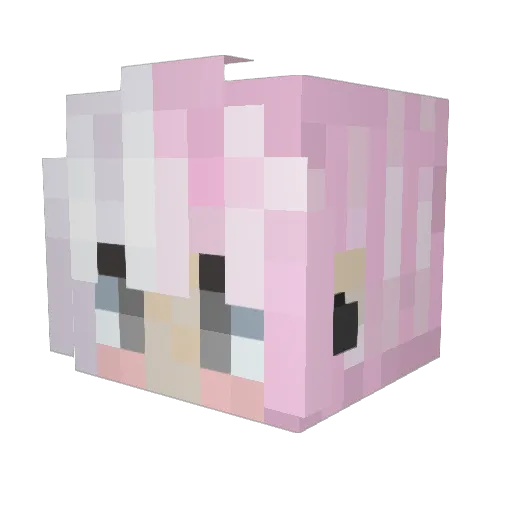BeebMinecrafter Minecraft avatar head, 3D render