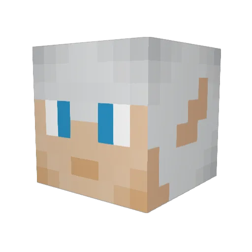 Beeblebro7 Minecraft avatar head, 3D render