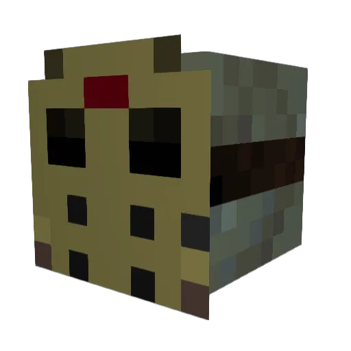 Beeblgo Minecraft avatar head, 3D render