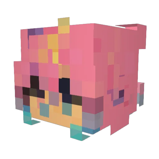 Beebo4777 Minecraft avatar head, 3D render