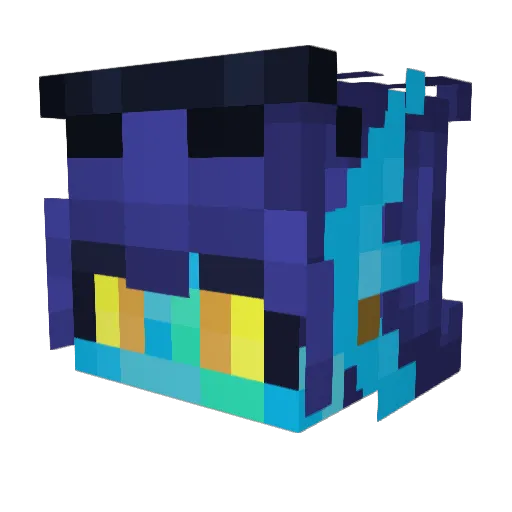 BeeboCheebo Minecraft avatar head, 3D render