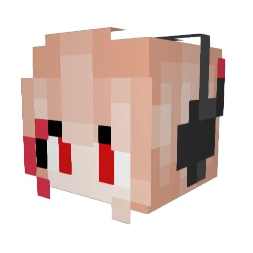 Beebs4cc Minecraft avatar head, 3D render