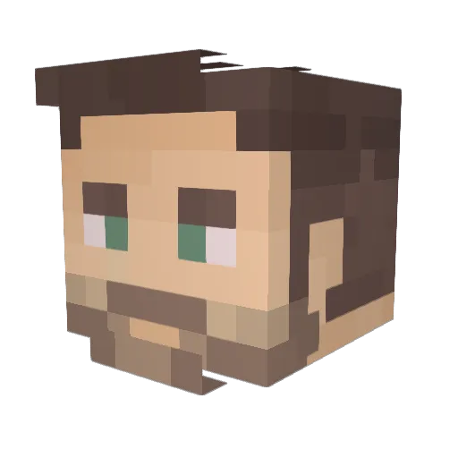 Beeee_ Minecraft avatar head, 3D render