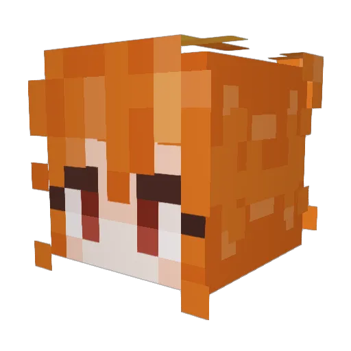 Beeeees_ Minecraft avatar head, 3D render