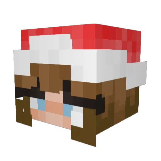 BeefErky Minecraft avatar head, 3D render